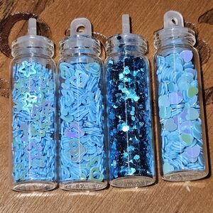 #29 Glass Glitter Bottles - Craft & Decor Set